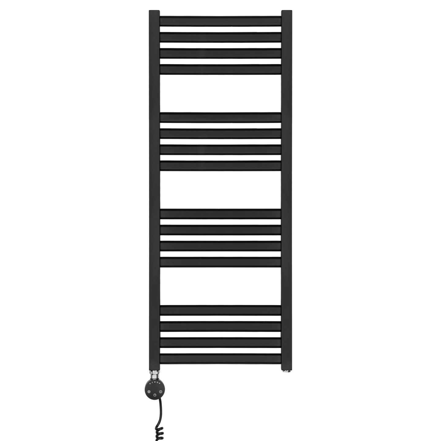 Grzejnik łazienkowy elektryczny Neso 1005x400 400W czarny lewy