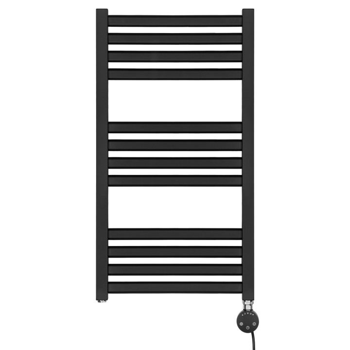 Grzejnik łazienkowy elektryczny Neso 735x400 300W czarny prawy