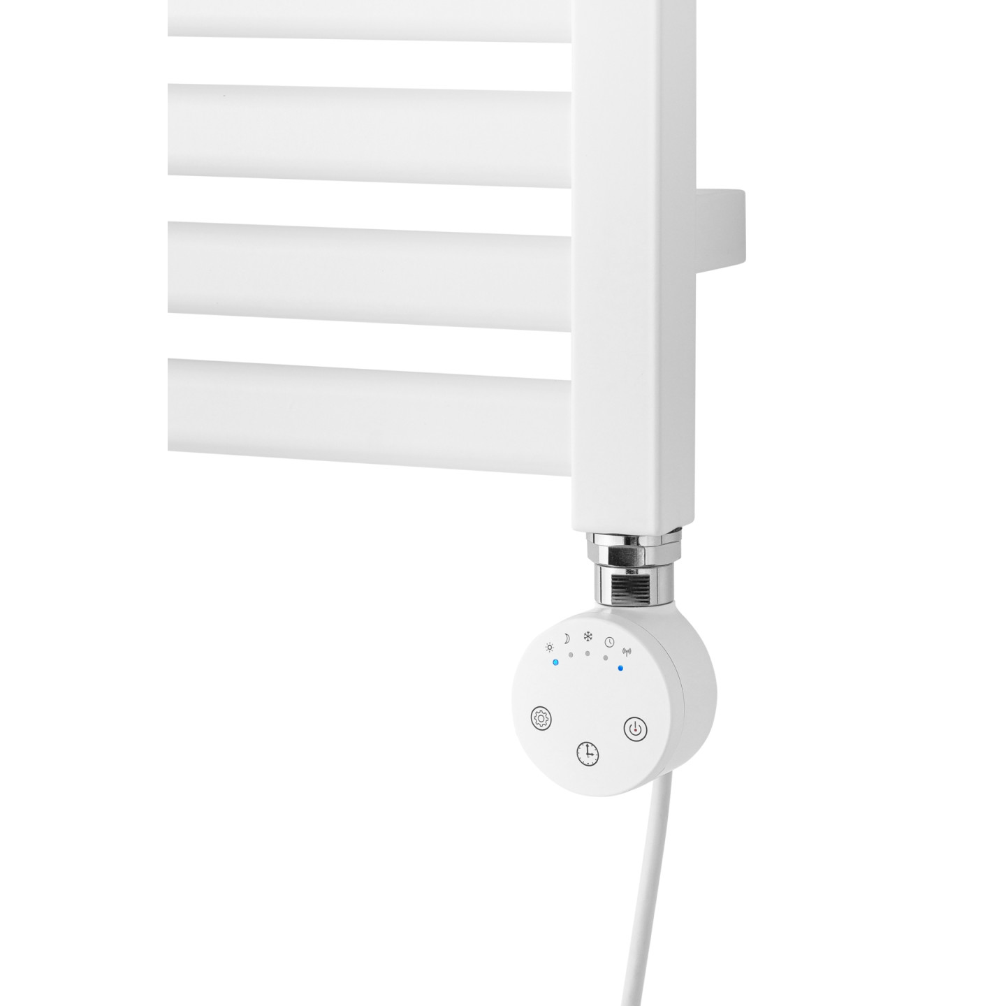 Grzejnik łazienkowy elektryczny Neso 735x300 200W biały prawy