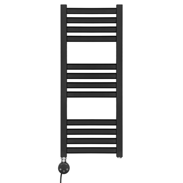 Grzejnik łazienkowy elektryczny Neso 735x300 200W czarny lewy