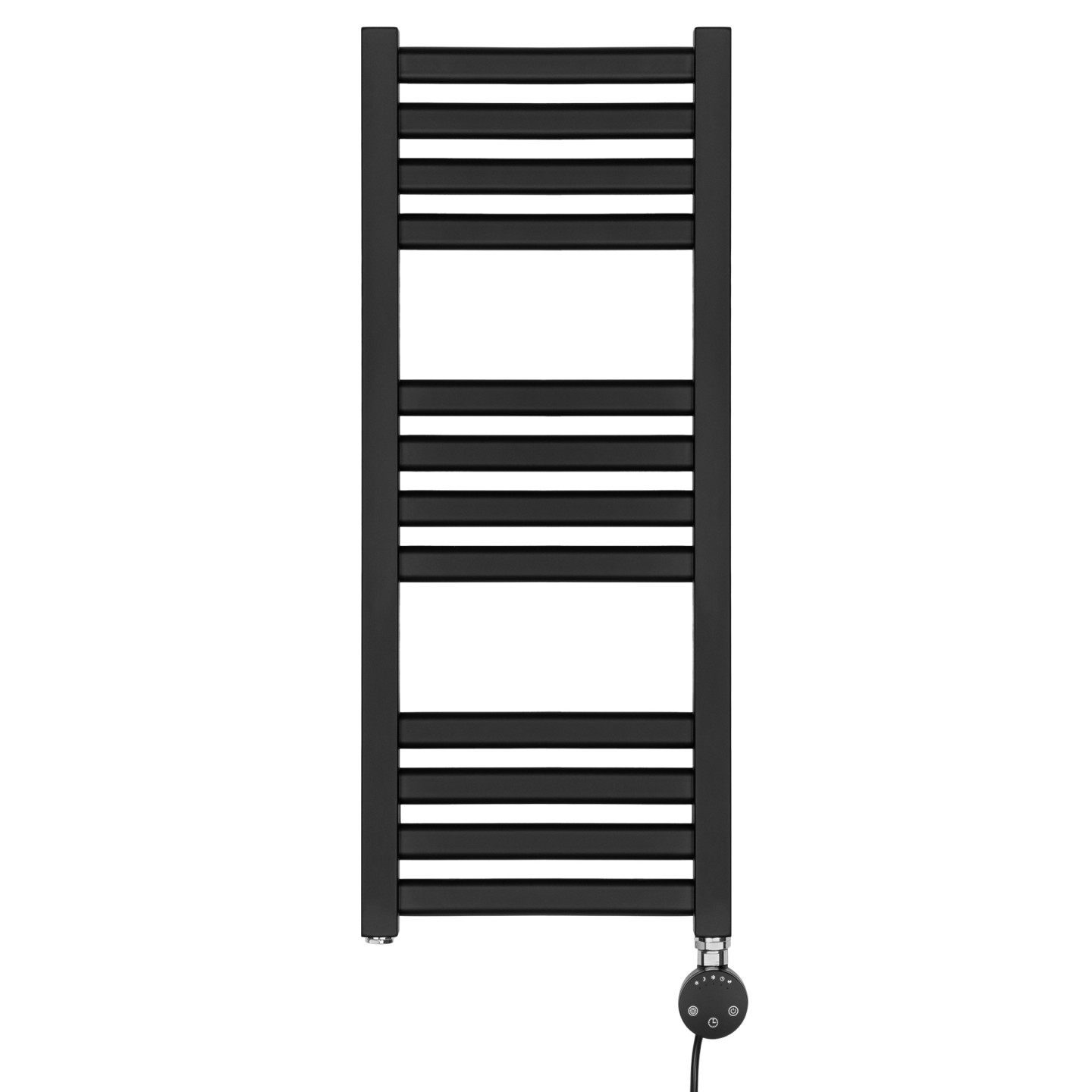 Grzejnik łazienkowy elektryczny Neso 735x300 200W czarny prawy