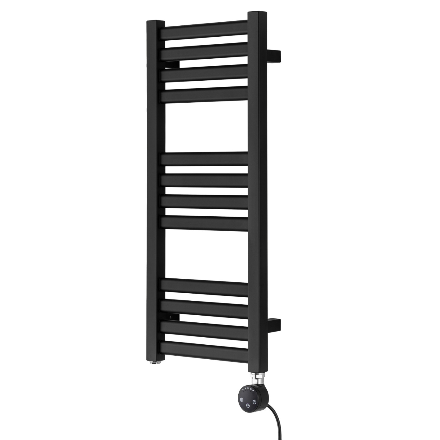 Grzejnik łazienkowy elektryczny Neso 735x300 200W czarny prawy