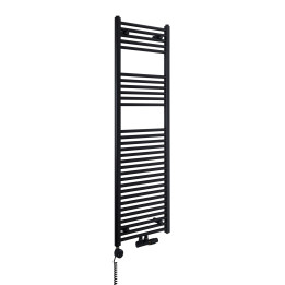 Grzejnik łazienkowy wodno-elektryczny Constans 1500x500 D50 czarny 600W