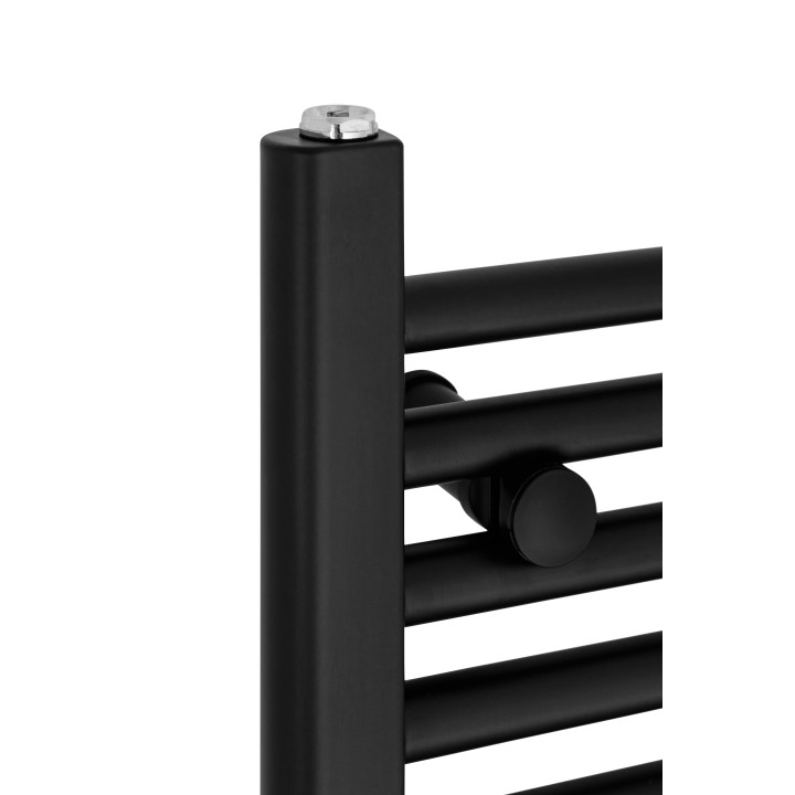 Grzejnik łazienkowy wodno-elektryczny Constans 1500x600 czarny 600W