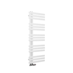 Grzejnik łazienkowy Elche EL-1200x500-D50L/P-WM biała mat