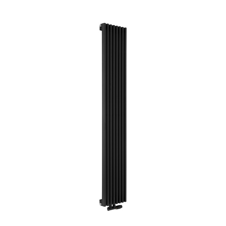 Grzejnik dekoracyjny Diva 1800x300 czarny mat