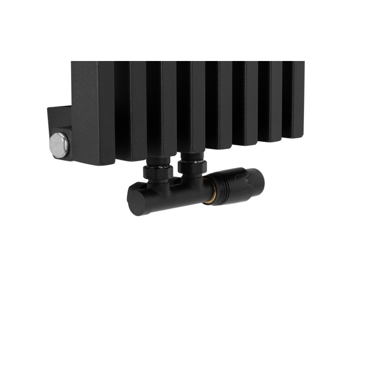 Grzejnik dekoracyjny Diva 1800x300 czarny mat