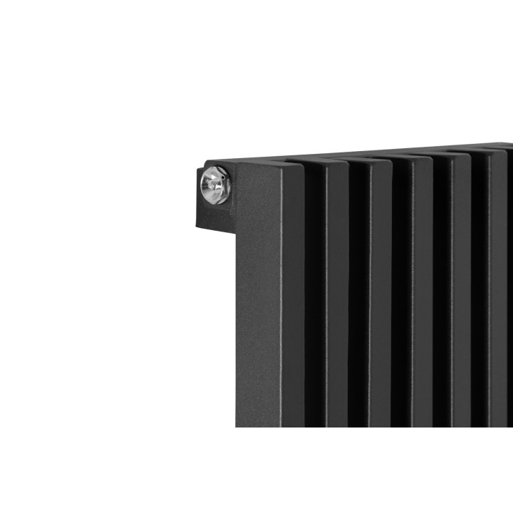 Grzejnik dekoracyjny Diva 1800x300 czarny mat